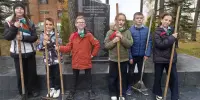 Пионерская дружина имени В. Дубинина присоединилась к республиканскому субботнику